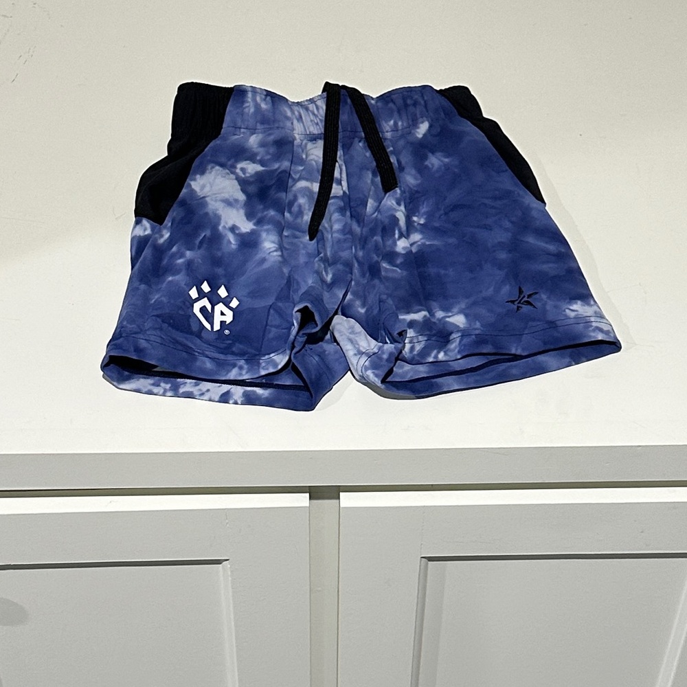 Blue Tie-Dye Cheer Athletic Shorts Boys